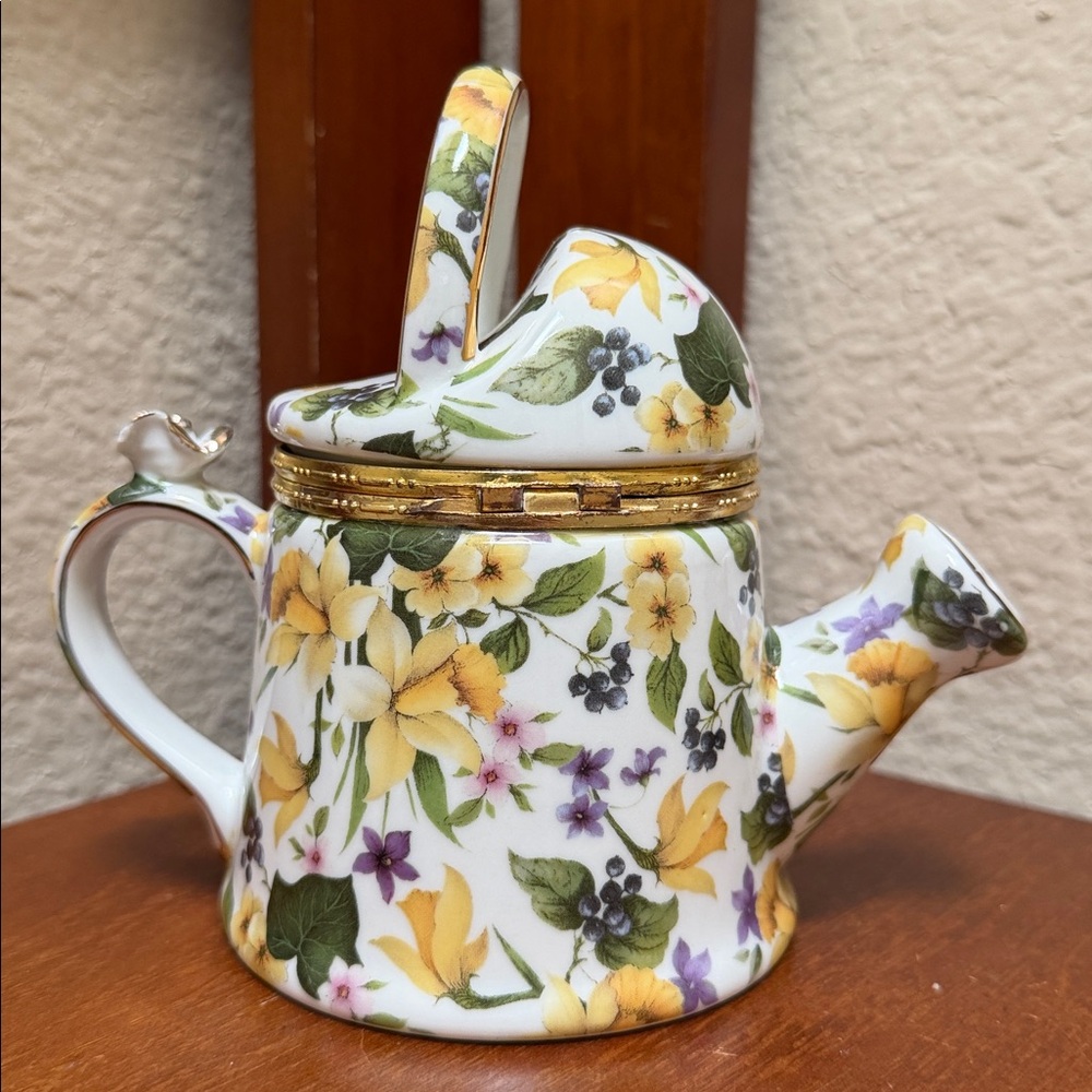 Vintage Formalities by Baum Bros Trinket Porcelain Watering Can…..